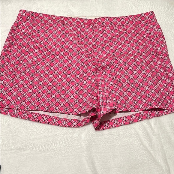 Crown &Ivy Pink Geometric Women's Shorts Sz 20W - Picture 9 of 9